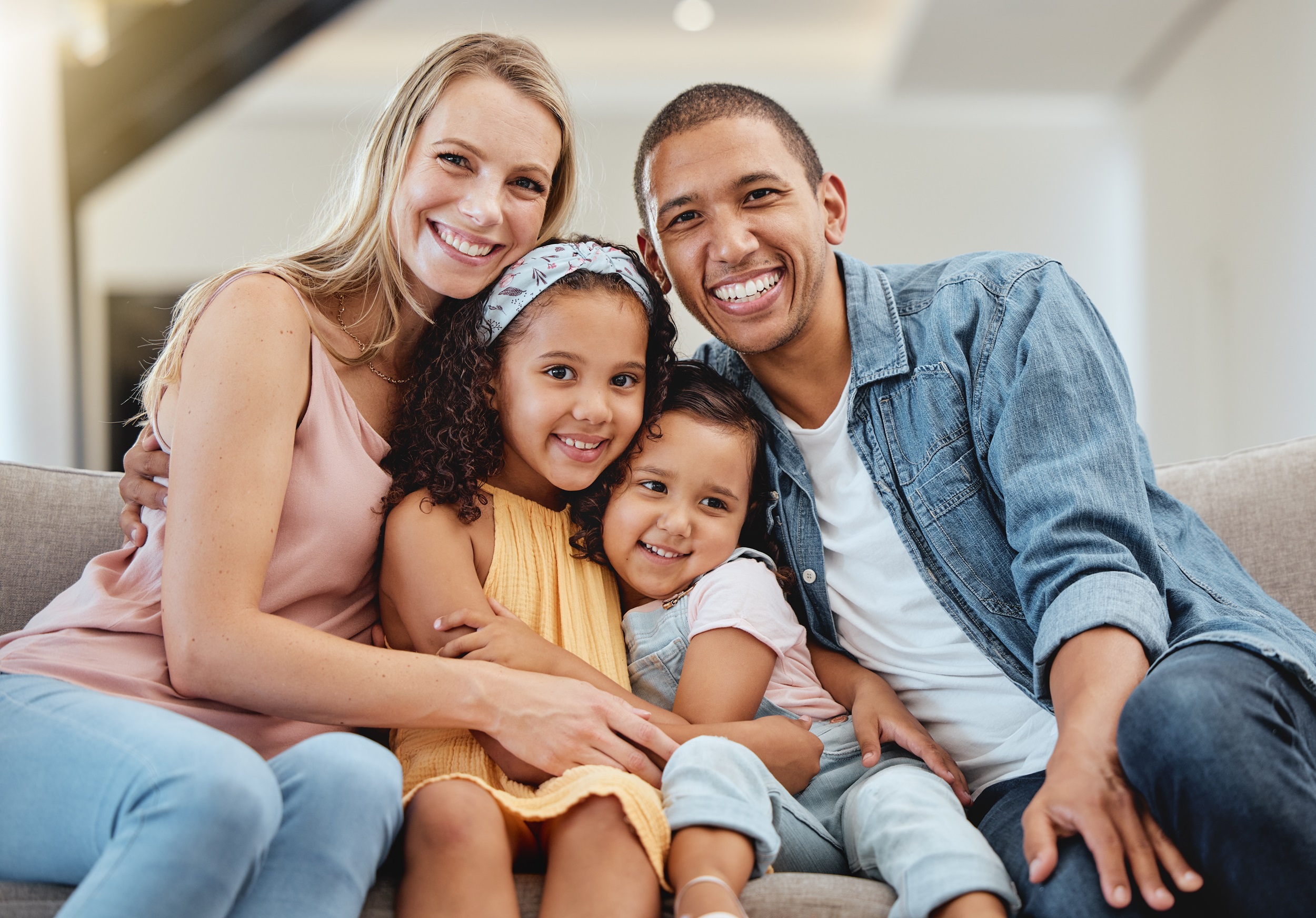 Love,,Diversity,And,Portrait,Of,Happy,Family,Hug,In,Rent